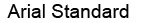 Arial Standard